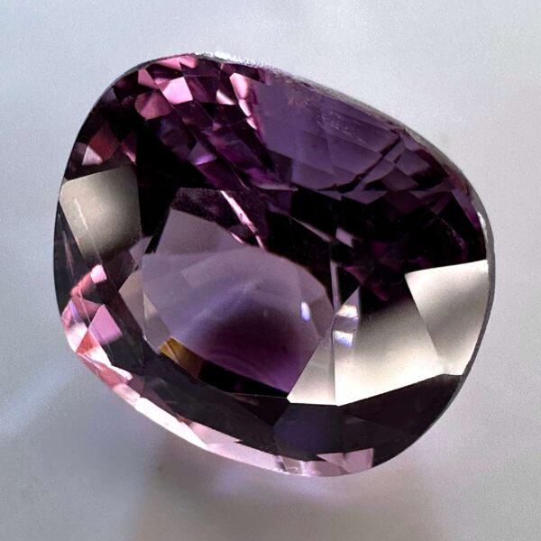 Natural Spinel 2.14 ct – Vivid/Deep Pinkish-Purple – 7.71 × 7.13 × 5.21 mm - ALGT Certificate