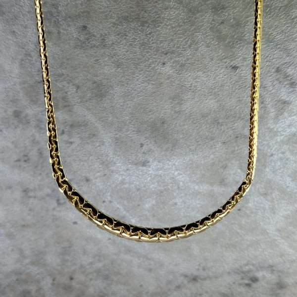 BEAN MESH NECKLACE YELLOW GOLD – THE AUDACITY OF ELEGANCE