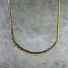 BEAN MESH NECKLACE YELLOW GOLD – THE AUDACITY OF ELEGANCE