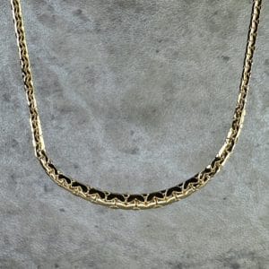 Bean Mesh Necklace in 18k Yellow Gold | Certified