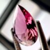 تورمالين وردي رائع 0.99 قيراط - 9 × 6.8 مم - لون مشرق وبريق للمجوهرات الثمينة