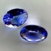 Genuine Pair of Tanzanites 1.35 ct - RARE - Faceted Tanzanites