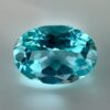Pair of 1.99 carat blue Paraiba-type apatites, oval cut, vibrant turquoise blue and brilliant appearance.