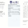 ALGT CERTIFICAT